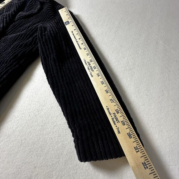 Vtg Anne Klein Navy Wide-Wale Corduroy Double Breasted Coat Quilted Lining - Picture 6 of 8